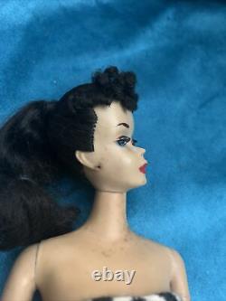 Vintage Ponytail Barbie #3 Original (R) Box (Gay Parisienne) OSS Pedestal Stand