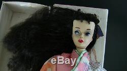 Vintage Ponytail Barbie #3 Raven Hair Japanese Exclusive Box in Kimono, Obi LOT