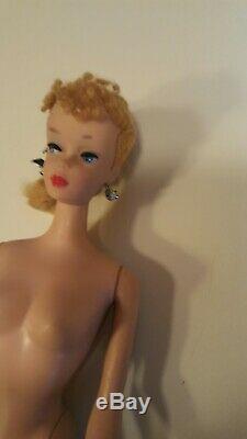 Vintage Ponytail Barbie #4 With Clothing Lot