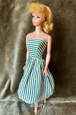 Vintage Ponytail Barbie Doll Blonde Original Hair Barbie #5 Gorgeous