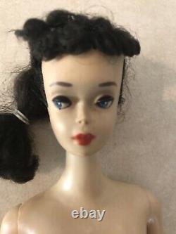 Vintage Ponytail Barbie No. 3 1959 All Original Brunette Accessories TM Stand