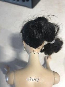 Vintage Ponytail Barbie No. 3 1959 All Original Brunette Accessories TM Stand