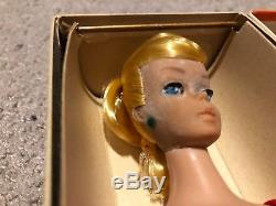 Vintage Rare 1962 Barbie Lemon Blonde Swirl Ponytail in Box with Wrist Tag