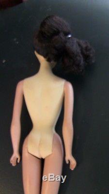Vintage Raven Hair Ponytail Barbie #2 #3 #4 transitional body TM Pedestal Stand