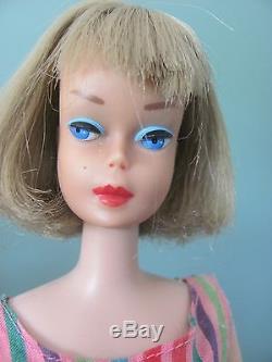 Vintage SILVER ASH LONG HAIR AMERICAN GIRL Barbie 1966 All Original