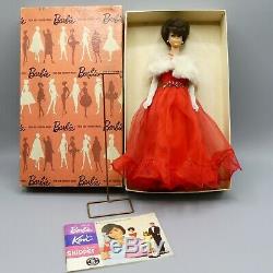 Vintage Sidepart Bubblecut Barbie JE Dressed Box #1614 Pink Silhouette VHTF