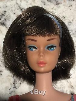 Vintage Silver Brunette Long Hair American Girl Barbie Japan. Beautiful
