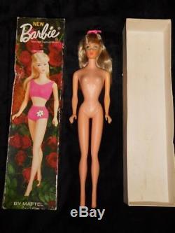 Vintage Silver Standard Barbie EXCELLENT with Rose Box