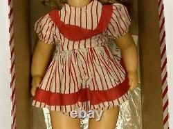Vintage Terri Lee Doll 16 Blonde Hair Red White Stripe Outfit 1954 Collectible