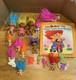 Vintage Troll Doll Lot Of 15 Mixed Sizes With Pin And Book