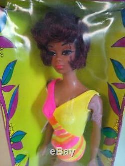 Vintage Twist N Turn Barbie Christie In Original Box 1969 Super Nice Bright