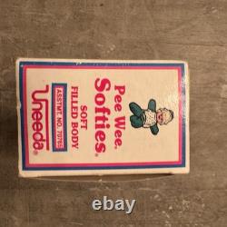Vintage Uneeda Pee Wee Softies 80s Baby Dolls Box Green Blonde