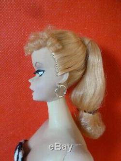 Vintage barbie ponytail blond 1959 #1 with TM box, original TM Stand