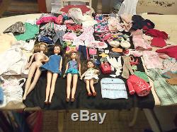 Vintage lot of BarbieFrancieSkipperTutti Dolls, Clothes & Accessories