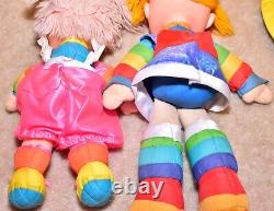 Vtg 1980's Rainbow Brite RARE TICKLED PINK Doll Color Cottage Sprite Plush Lot