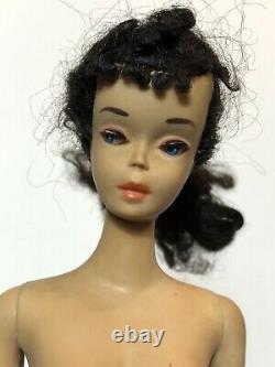 Vtg Barbie #3 Ponytail Brunette Brown Eye Shadow