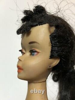 Vtg Barbie #3 Ponytail Brunette Brown Eye Shadow
