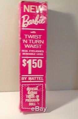 Vtg. Barbie Ash Blonde Twist N' Turn With Box Trade-In Program Beautiful! #1160