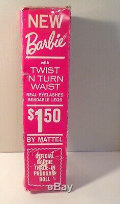 Vtg. Barbie Ash Blonde Twist N' Turn With Box Trade-In Program Beautiful! #1160