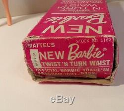 Vtg. Barbie Ash Blonde Twist N' Turn With Box Trade-In Program Beautiful! #1160