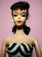 Vtg Beautiful Barbie Tm Ponytail #4 Model #850 Brunette Oss Black Mules Stand