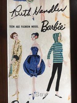 Vtg Blond #3 Barbie Ponytail Doll Gay Parisienne Box with Ruth Handler Signature