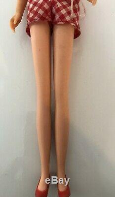 Vtg Francie Blonde Doll Barbie's Straight Leg 1965 Mattel Original Box W Stand