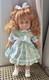 Vtg Gotz Puppen Doll Fully Jointed Red Curly Hair Blue Eyes 14067 West Germany