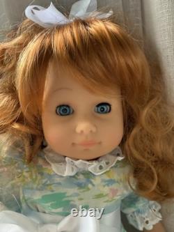 Vtg Gotz Puppen Doll Fully Jointed Red Curly Hair Blue Eyes 14067 West Germany