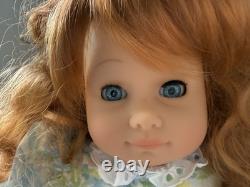 Vtg Gotz Puppen Doll Fully Jointed Red Curly Hair Blue Eyes 14067 West Germany