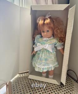 Vtg Gotz Puppen Doll Fully Jointed Red Curly Hair Blue Eyes 14067 West Germany