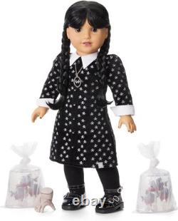 Wednesday Addams Collector Doll with Black Hairfor Christmas Gift -Free Shipping