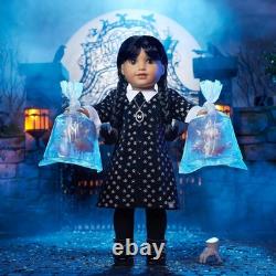 Wednesday Addams Collector Doll with Black Hairfor Christmas Gift -Free Shipping