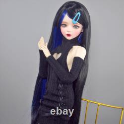 Yutotue 1/3 BJD Doll Toy 22 inch Blue Eyes Large Female Doll with Dress Shoes Wigs