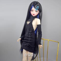 Yutotue 1/3 BJD Doll Toy 22 inch Blue Eyes Large Female Doll with Dress Shoes Wigs