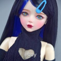 Yutotue 1/3 BJD Doll Toy 22 inch Blue Eyes Large Female Doll with Dress Shoes Wigs