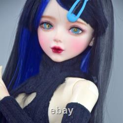 Yutotue 1/3 BJD Doll Toy 22 inch Blue Eyes Large Female Doll with Dress Shoes Wigs