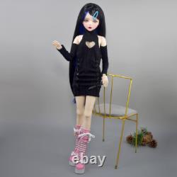 Yutotue 1/3 BJD Doll Toy 22 inch Blue Eyes Large Female Doll with Dress Shoes Wigs