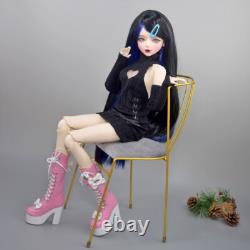 Yutotue 1/3 BJD Doll Toy 22 inch Blue Eyes Large Female Doll with Dress Shoes Wigs