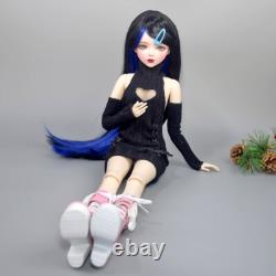 Yutotue 1/3 BJD Doll Toy 22 inch Blue Eyes Large Female Doll with Dress Shoes Wigs