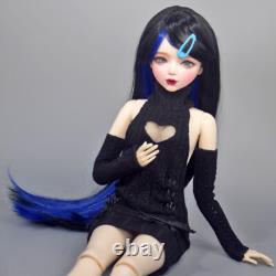 Yutotue 1/3 BJD Doll Toy 22 inch Blue Eyes Large Female Doll with Dress Shoes Wigs