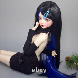 Yutotue 1/3 BJD Doll Toy 22 inch Blue Eyes Large Female Doll with Dress Shoes Wigs