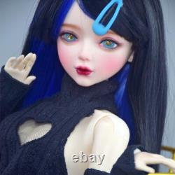 Yutotue 1/3 BJD Doll Toy 22 inch Blue Eyes Large Female Doll with Dress Shoes Wigs