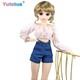 Yutotue 1/3 Bjd Doll Toy 24 Inch Girl Doll Fashion Clothes Shoes Changeable Wigs