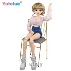 Yutotue 1/3 BJD Doll Toy 24 inch Girl Doll Fashion Clothes Shoes Changeable Wigs
