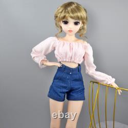 Yutotue 1/3 BJD Doll Toy 24 inch Girl Doll Fashion Clothes Shoes Changeable Wigs
