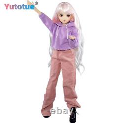 Yutotue 60cm Girl Doll Toy with Clothes Pants Shoes Set Eyes Changeable BJD Doll