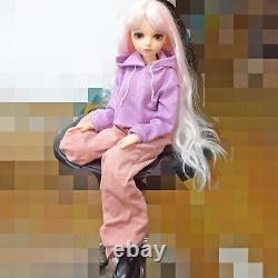 Yutotue 60cm Girl Doll Toy with Clothes Pants Shoes Set Eyes Changeable BJD Doll