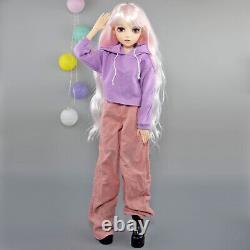 Yutotue 60cm Girl Doll Toy with Clothes Pants Shoes Set Eyes Changeable BJD Doll