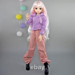 Yutotue 60cm Girl Doll Toy with Clothes Pants Shoes Set Eyes Changeable BJD Doll